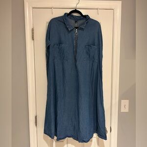 Women’s plus size denim dress